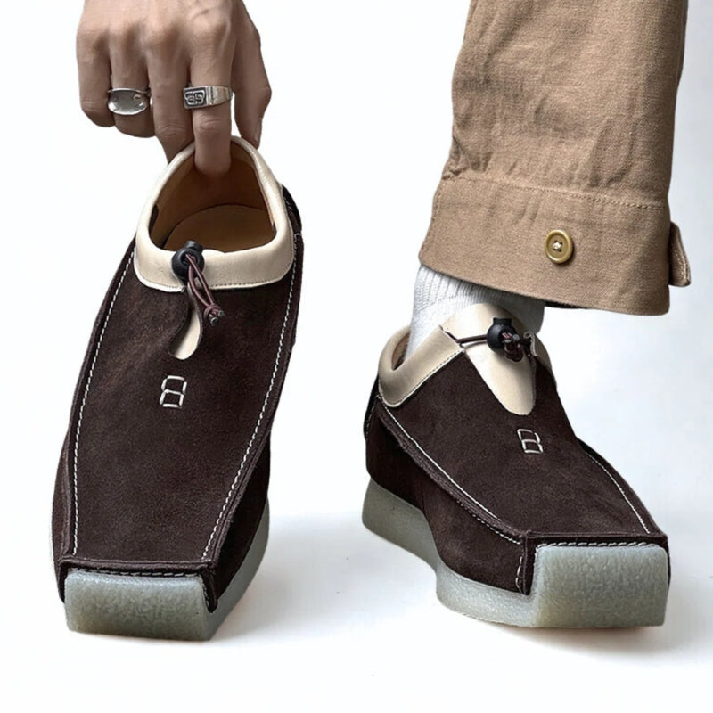 Maison ’88 | Leather Loafers – Handcrafted Slip-On Shoes with Drawstring TARHUS Men Shoes