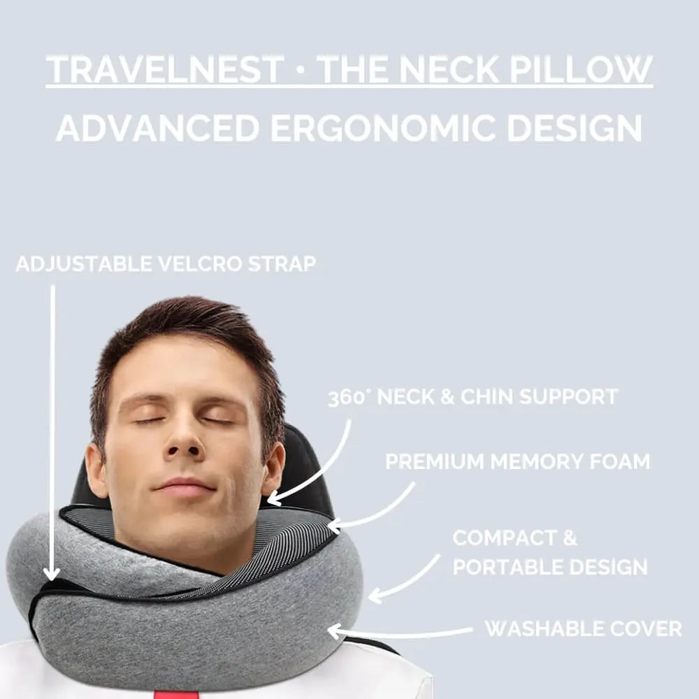 TravelNest • Comfiest Neck Pillow for Travel - TARHUS