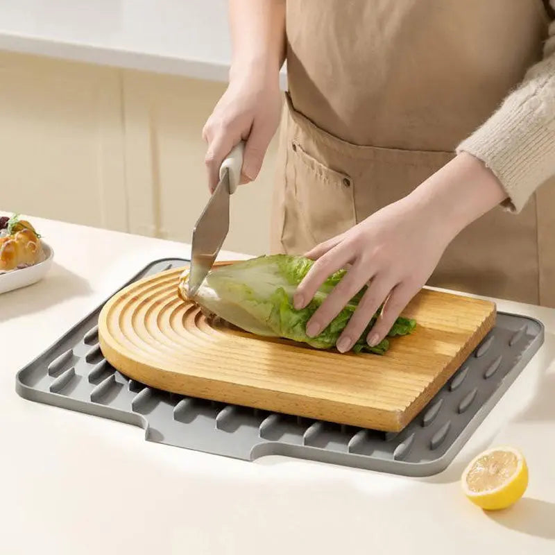 Sloped Silicone Draining Mat – Heat-Proof & Non-Slip - TARHUS