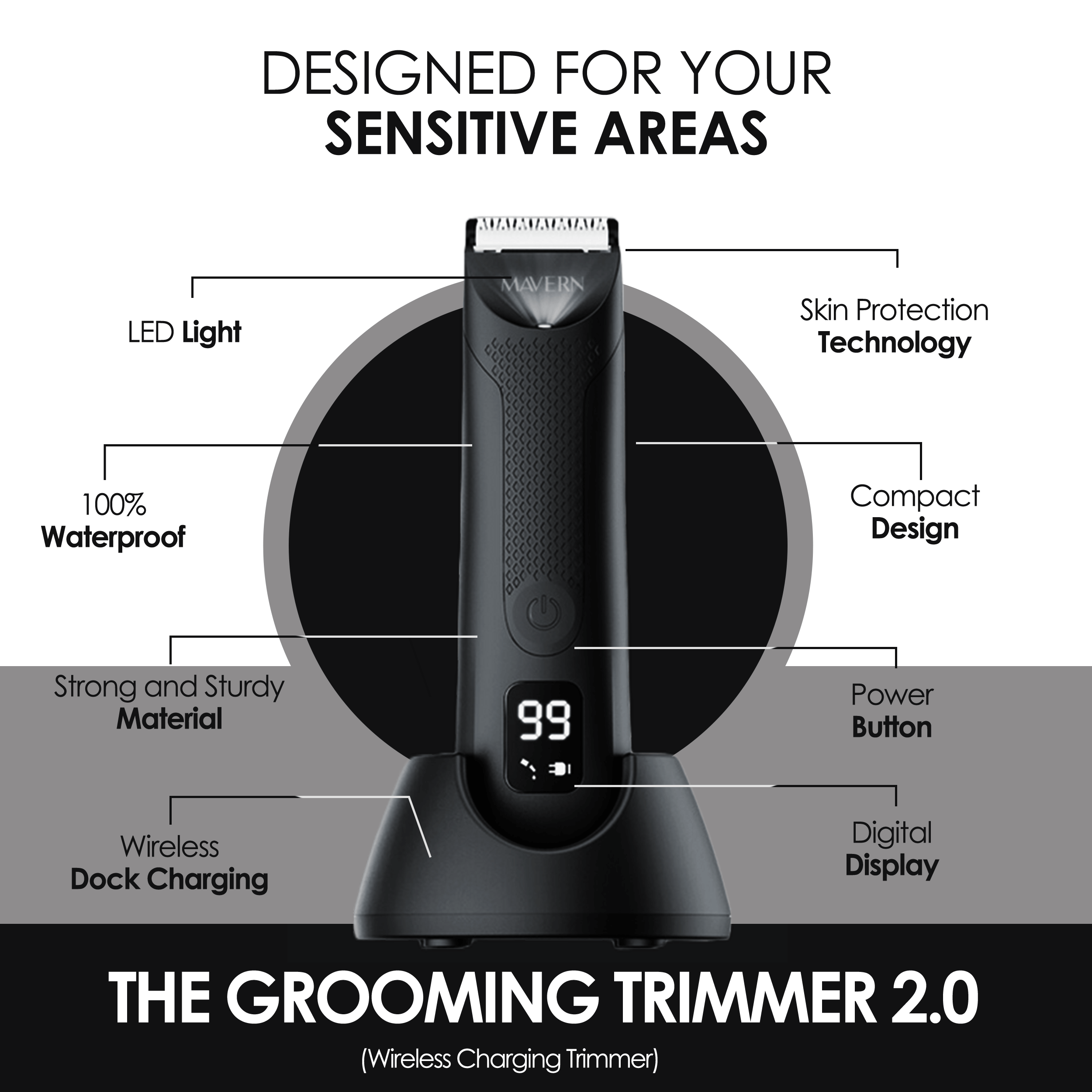 TARHUS - Balls, Groin & Body Trimmer - TARHUS