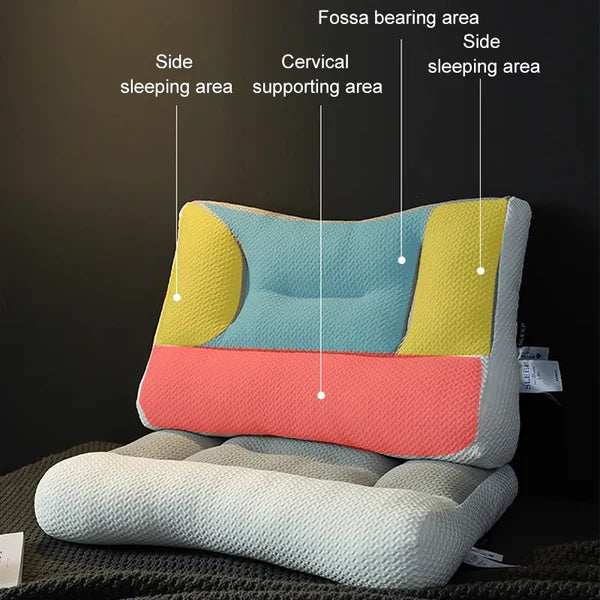 Orthopedic Memory Foam Neck Pillow – Support Pillow for Side & Back Sleepers, Ergonomic Contour Design - TARHUS