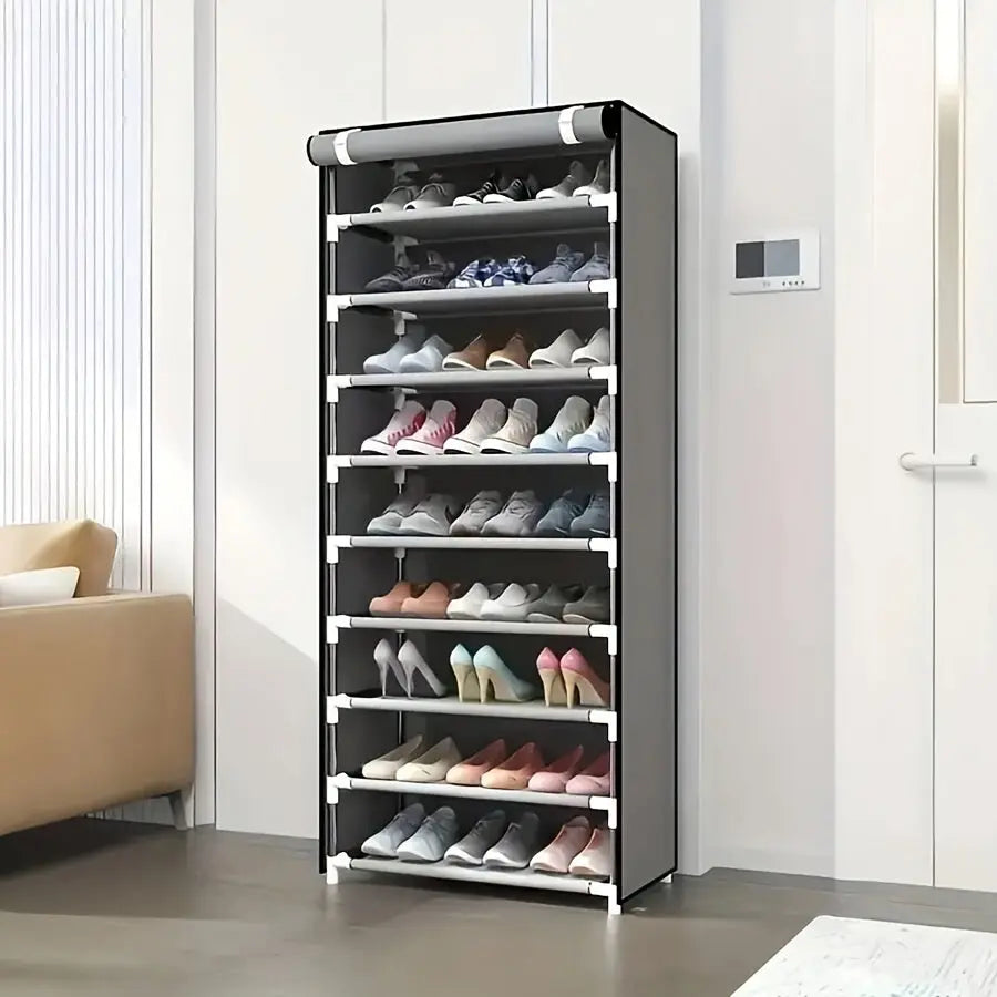Portable Multi-Layer Shoe Organizer Rack – 6/8/10 Tier Storage - TARHUS