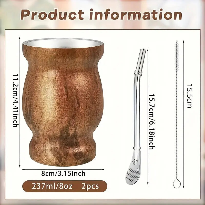 Stainless Steel Double-Wall Mate Cup - TARHUS