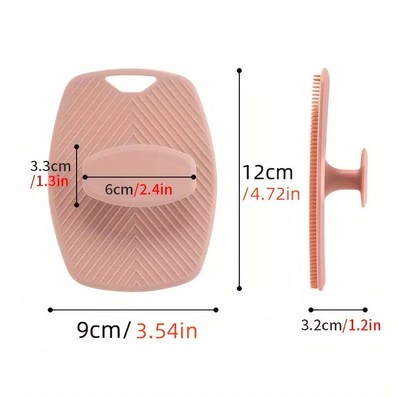 SoftTouch™ Men’s Silicone Body Scrubber – Gentle Exfoliating Shower Brush with Non-Slip Handle | Stylish Grooming & Bath Accessory - TARHUS