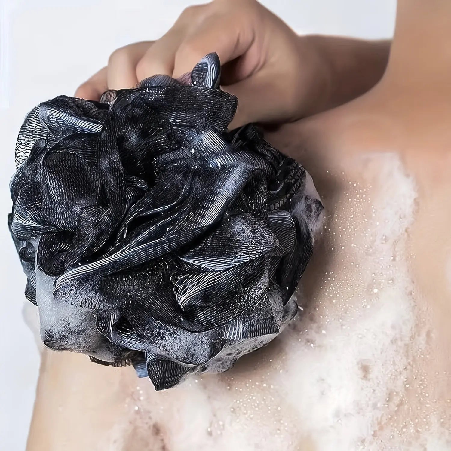 3-in-1 Exfoliating Shower Kit – Back Scrubber, Body Glove & Shower Pouf - TARHUS