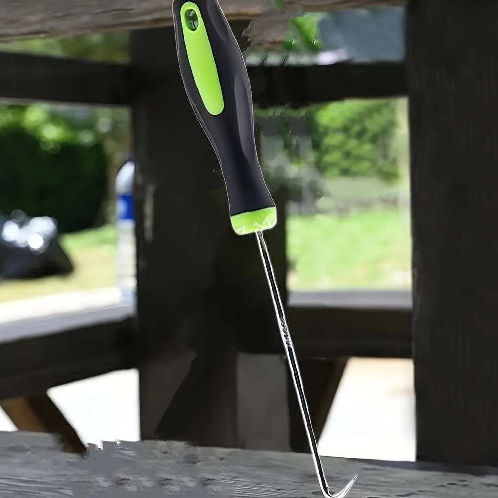 Metal U-Shaped Ground Nail Remover Hook – Heavy-Duty Tool for Garden Cracks, Paving Gaps & Landscape Staples TARHUS