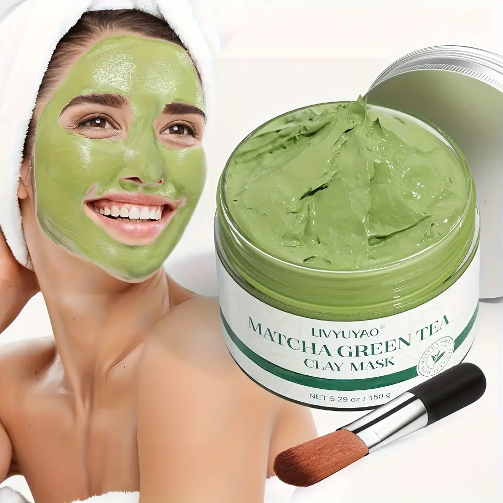 Matcha Green Tea Clay Mask – Cleansing & Moisturizing - TARHUS