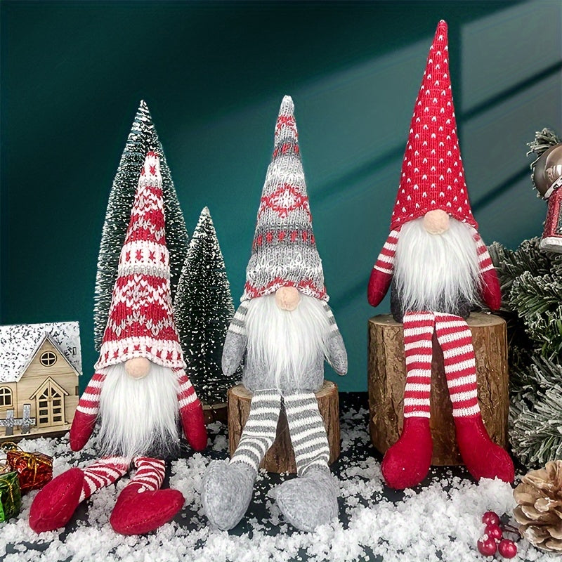 Festive Christmas Gnome Decoration – Whimsical Holiday Dwarfs for Cozy Winter Charm TARHUS Christmas