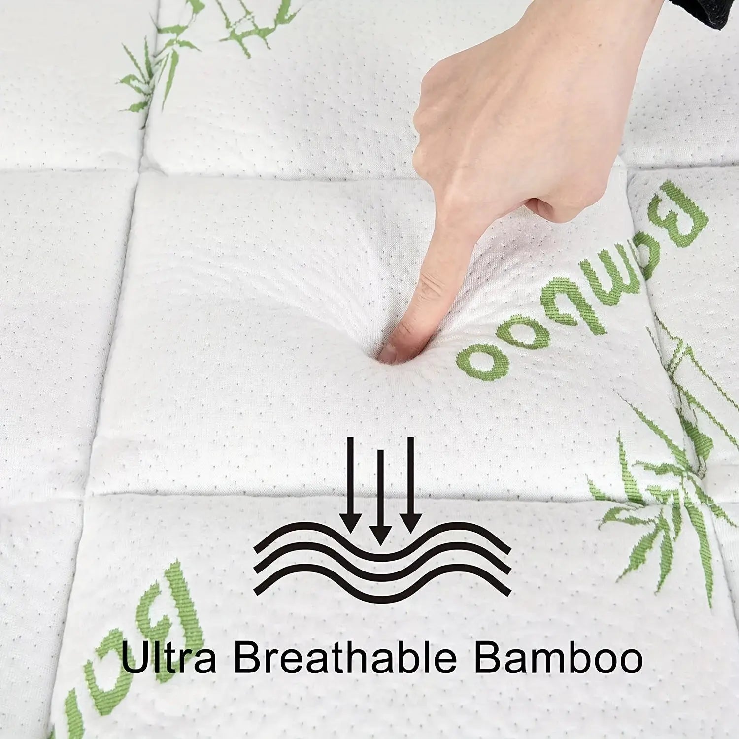 Bamboo Mattress Topper | Breathable & Hypoallergenic Comfort for All Seasons - TARHUS