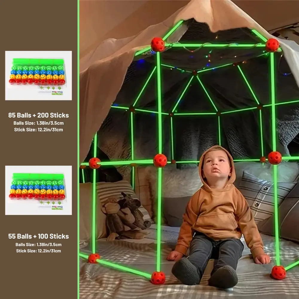TinyBuilders | Childrens Fort Building Kit - TARHUS