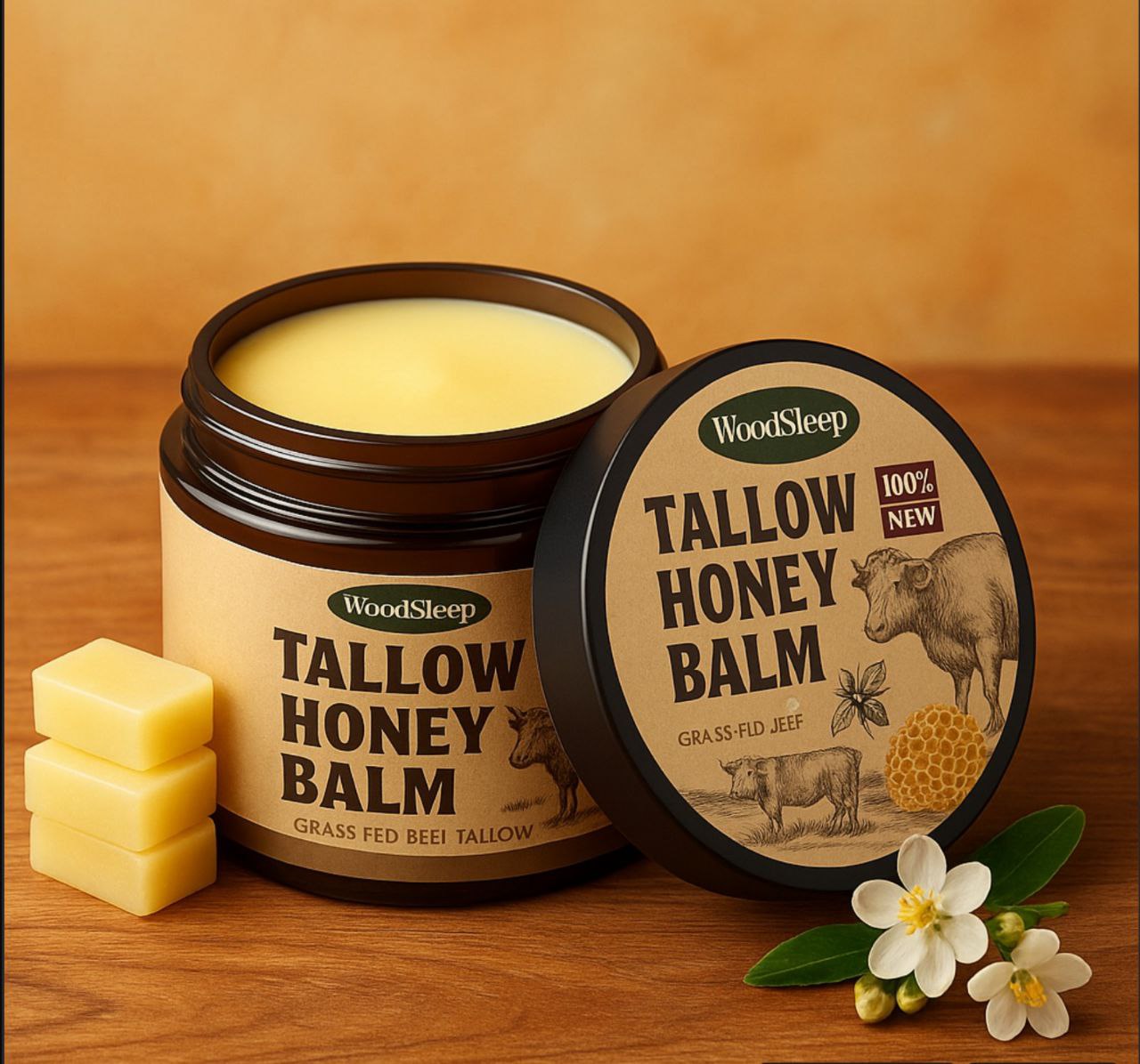 Whipped Glow Tallow & Honey Balm — Natural Face & Body Moisturiser TARHUS