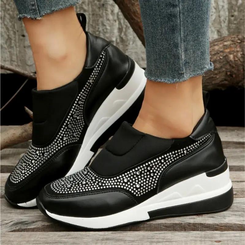 Rhinestone Orthopedic Sneakers for Women - TARHUS