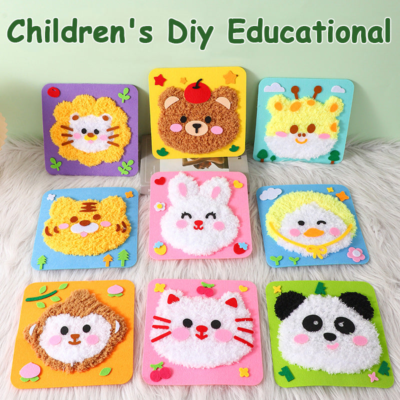 StitchJoy | DIY Embroidery Doll Set – Kids Craft Kit with Safe Tools & Colorful Yarn TARHUS Children's Toys