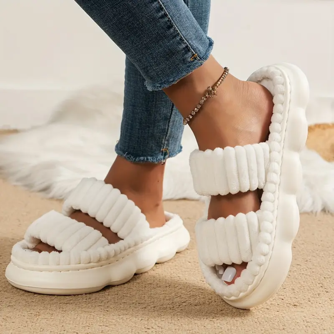 Puffy Cloud Slides for Women – Lightweight, Ergonomic Comfort Sandals - TARHUS