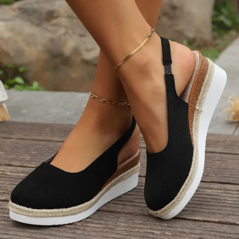 Ferose Women’s Orthopedic Slingback Platform Shoes