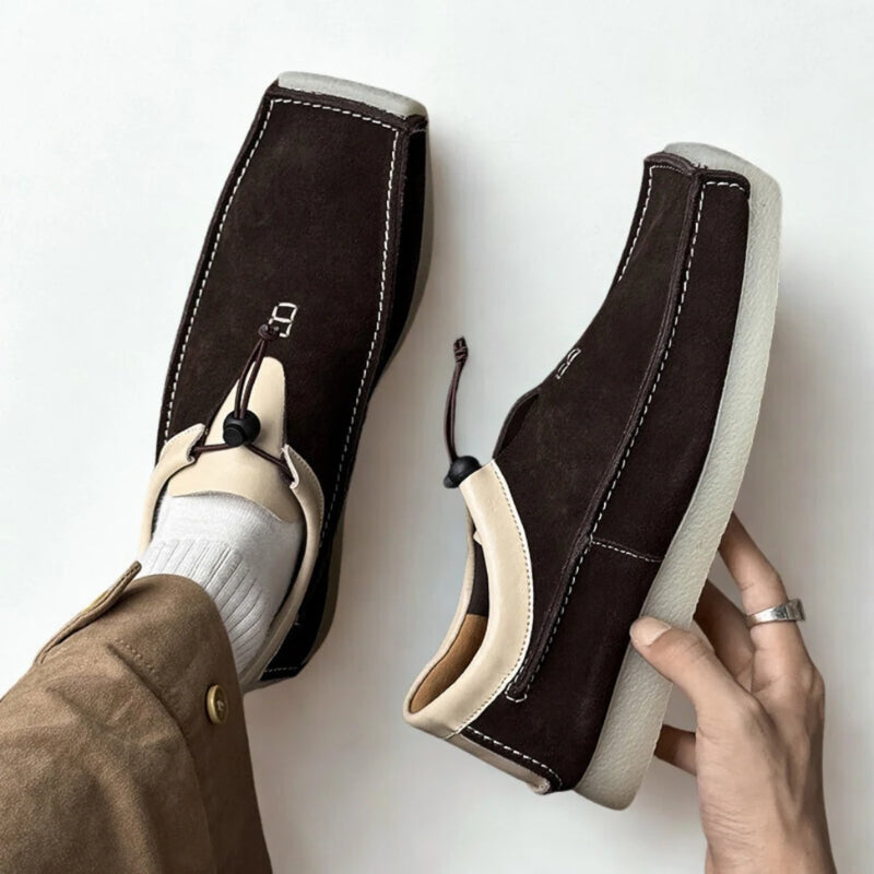Maison ’88 | Leather Loafers – Handcrafted Slip-On Shoes with Drawstring TARHUS Men Shoes