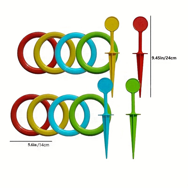 12PCS Ring Toss Game Set | Fun Outdoor Lawn Game for Kids & Adults TARHUS Toys