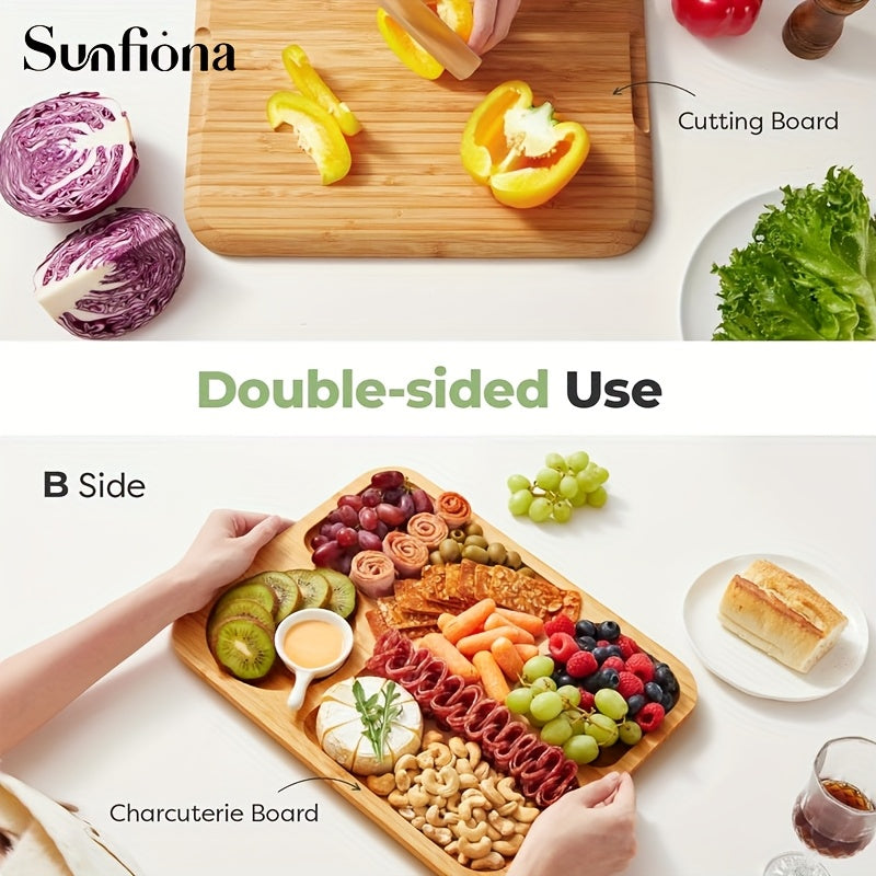 Bamboo Cheese Tray – Elegant, Portable & Perfect for Entertaining TARHUS Kitchen & Dining