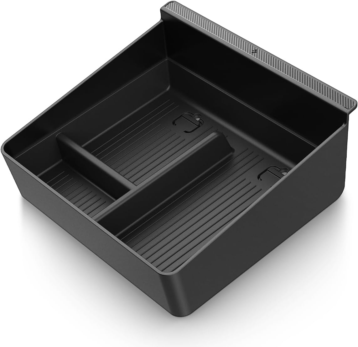 Spigen One-Tap Hidden Storage Box – Carbon Edition Console Organizer for Tesla Model Y (2025/2026 Juniper) & Model 3 (2024/2025 Highland) - TARHUS