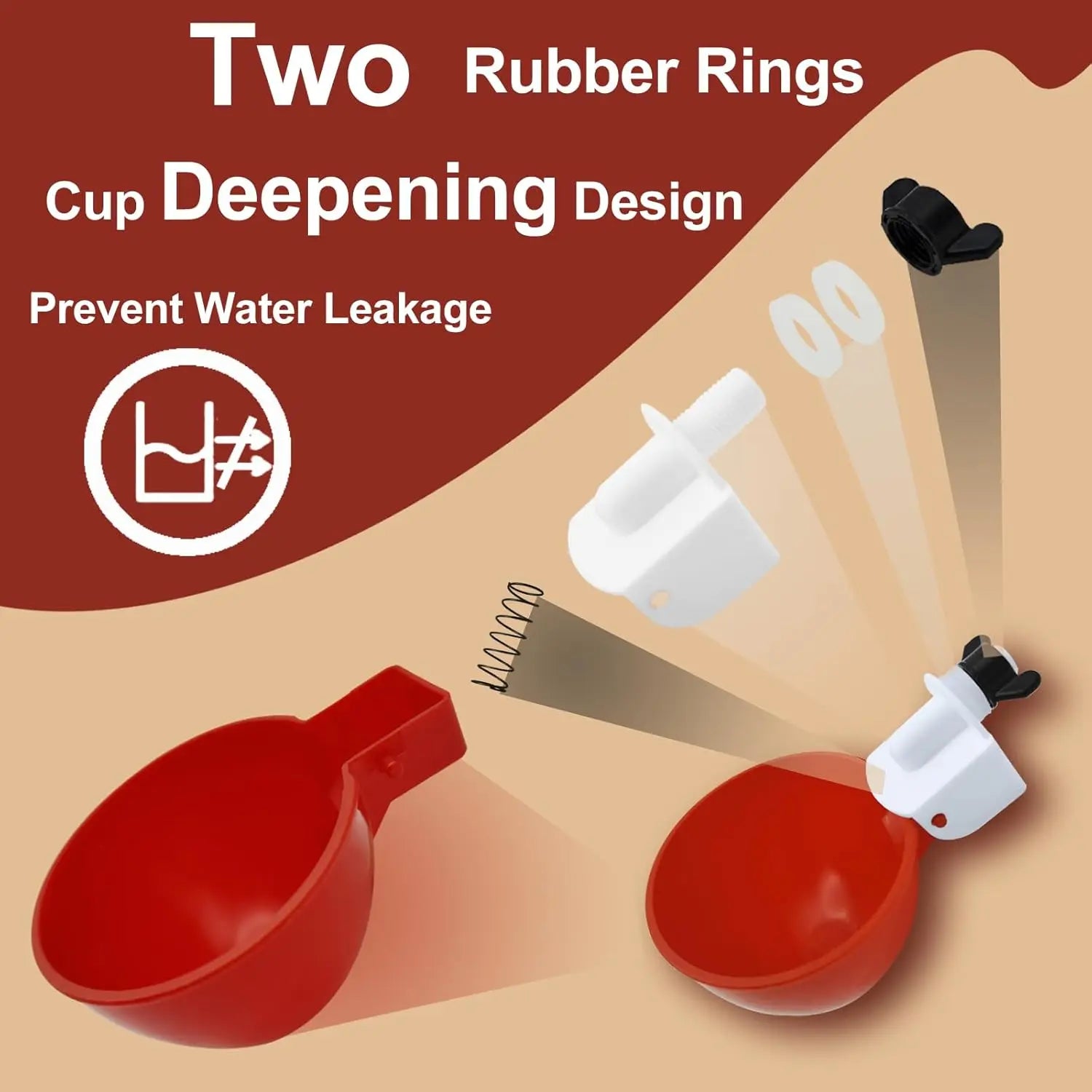 10 Pcs Chicken Waterer Nipples – Automatic Poultry Drinker Nozzles for Hens, Ducks & Quail, Leak-Proof Design - TARHUS