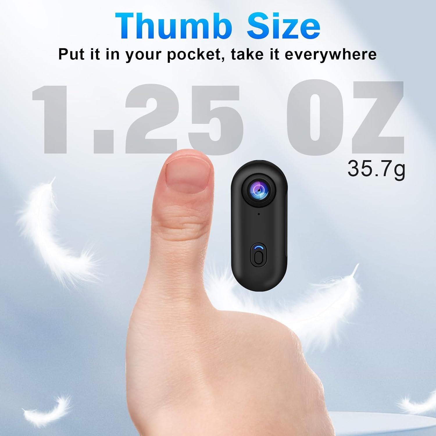 4K 128GB UHD Mini Body Camera - Your Ultimate Hands-Free Recording Companion - TARHUS