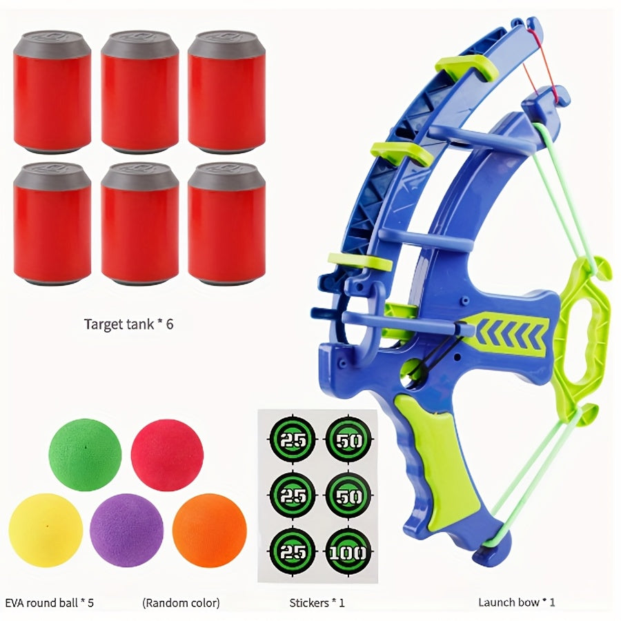 Colorful Ball Bow & Arrow Toy – Safe Indoor & Outdoor Shooting Game Set for Kids TARHUS