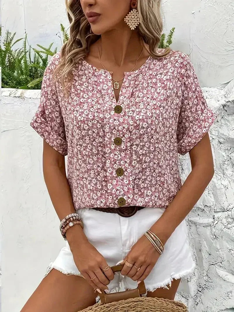 Amelia | Wildflower Notch Blouse TARHUS Default