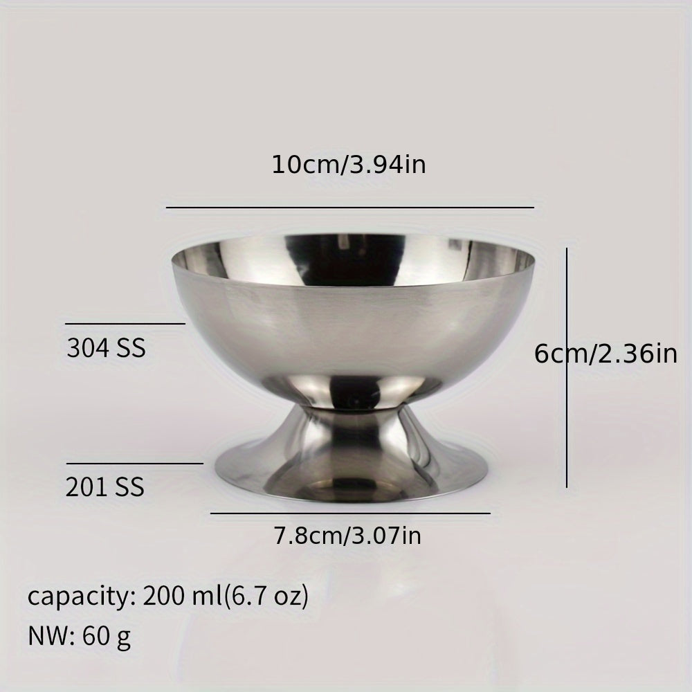 Stainless Steel Ice Cream Cup | Elegant Dessert Bowl for Sweets TARHUS Kitchen & Dining