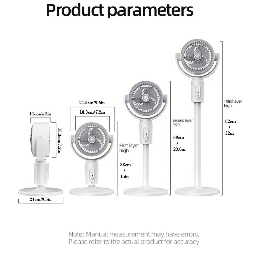 Adjustable high and low fans, equipped with built-in aromatherapy box, mosquito proof, 5-speed, Type-C charging port, lithium battery power supply, remote control, air circulation device, modern fan USB charging port TARHUS