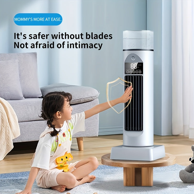 6-Speed Tower Fan with Humidifier & Ambient Light - Cooling Fan with Remote TARHUS