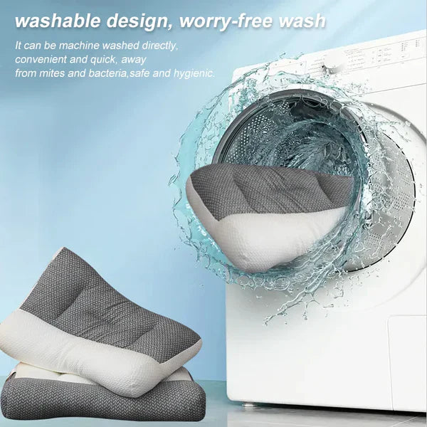 Orthopedic Memory Foam Neck Pillow – Support Pillow for Side & Back Sleepers, Ergonomic Contour Design - TARHUS