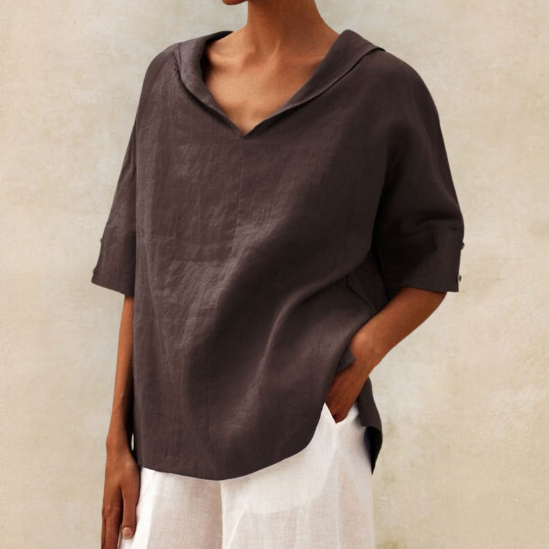 Zoe - Casual Loose-Fit Blouse - TARHUS