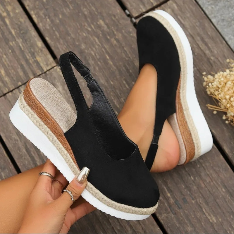 Ferose Women’s Orthopedic Slingback Platform Shoes