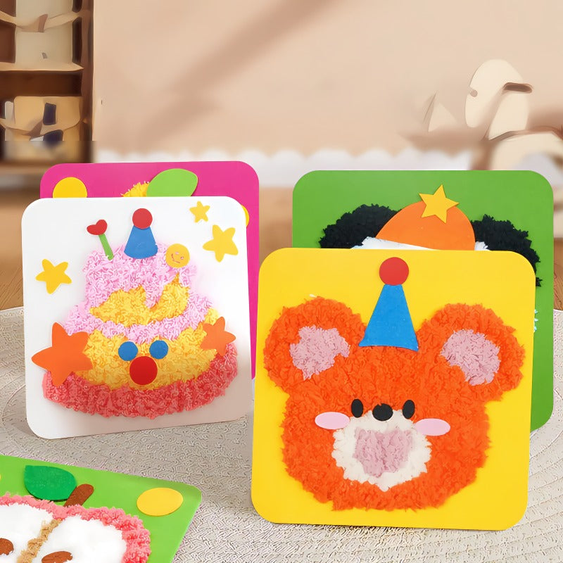 StitchJoy | DIY Embroidery Doll Set – Kids Craft Kit with Safe Tools & Colorful Yarn TARHUS Children's Toys