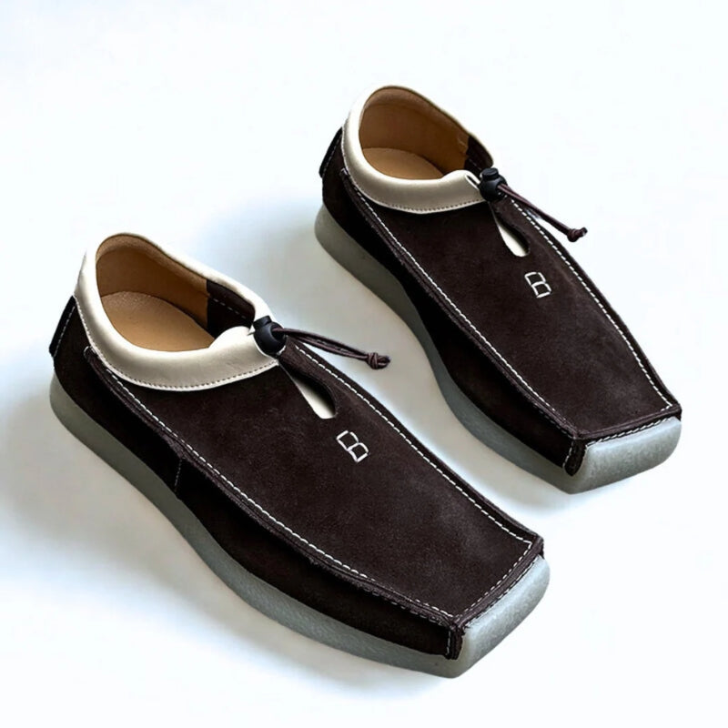 Maison ’88 | Leather Loafers – Handcrafted Slip-On Shoes with Drawstring TARHUS Men Shoes