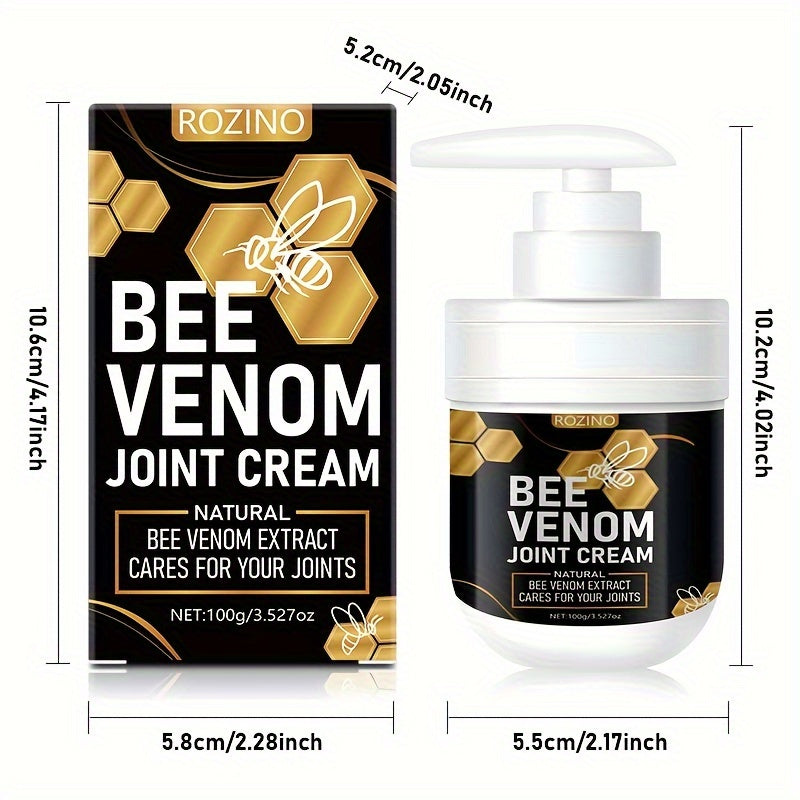 Bee Venom Joint Cream – Deep Moisturizing Pain Relief Balm for Dry & Stiff Joints - TARHUS