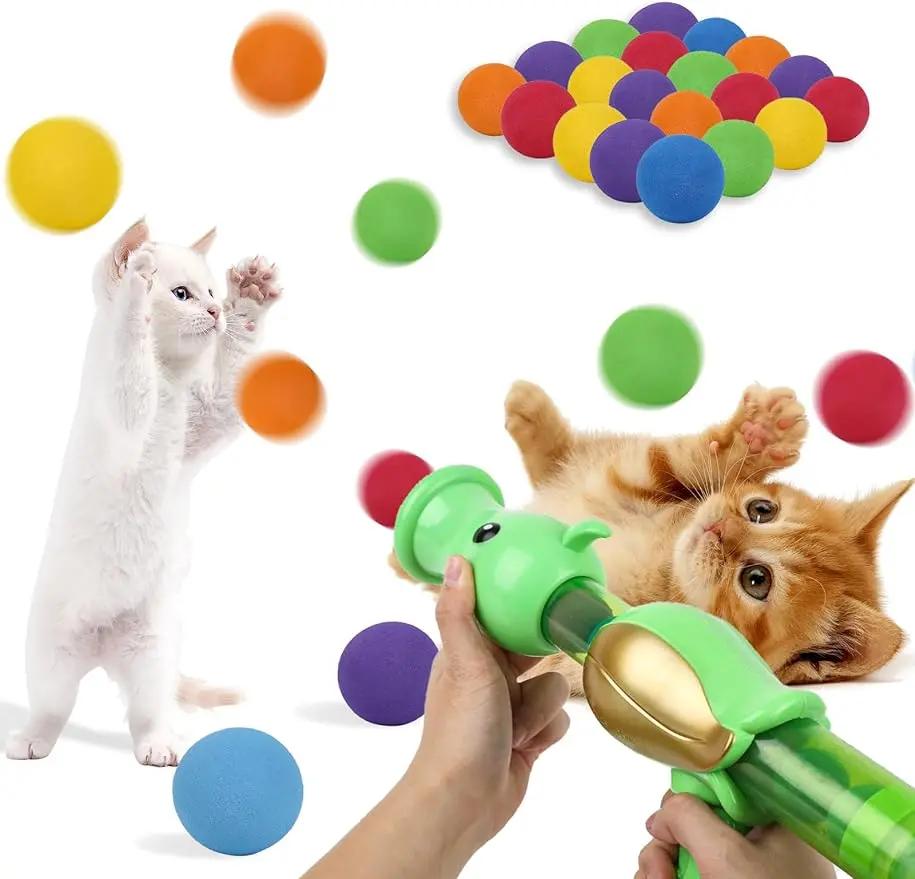 Interactive Cat Toy Ball Launcher Gun - TARHUS