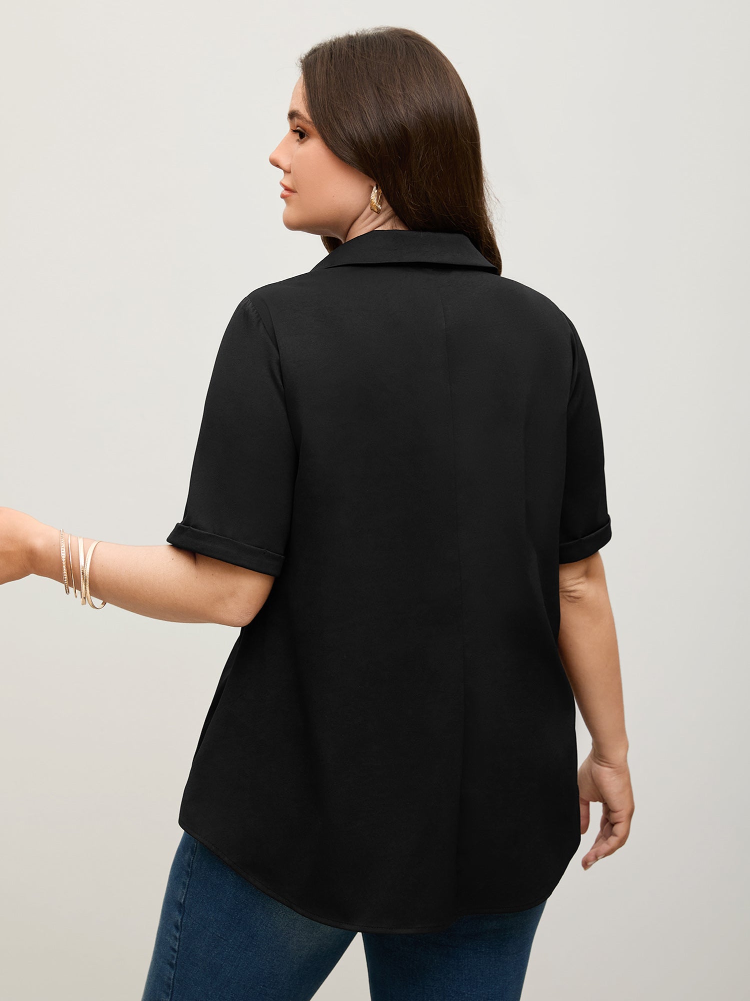 Knotted Front Asymmetrical Blouse – Elegant Women’s Top for Casual & Office Wear TARHUS Blouses