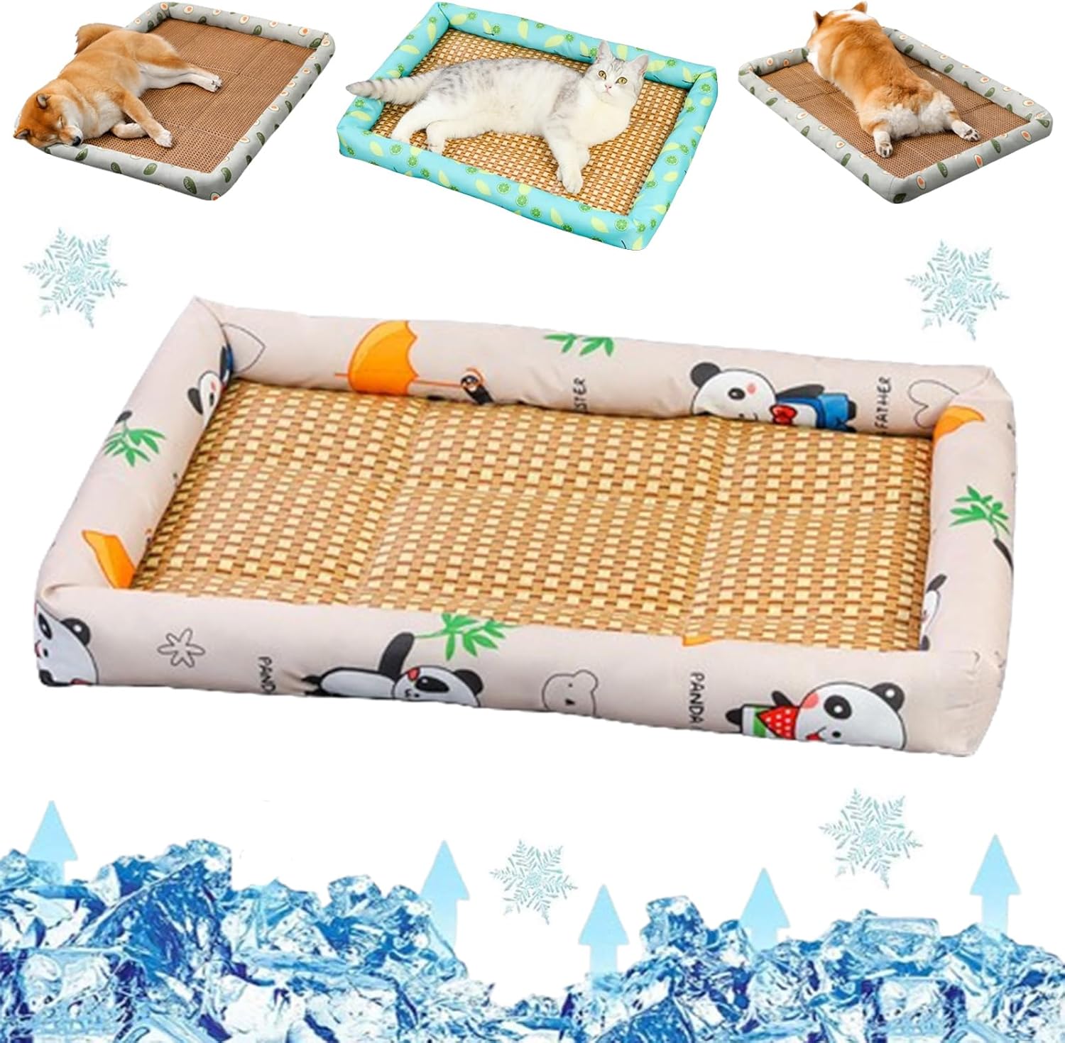 Breathable Rattan Cooling Pet Bed - TARHUS
