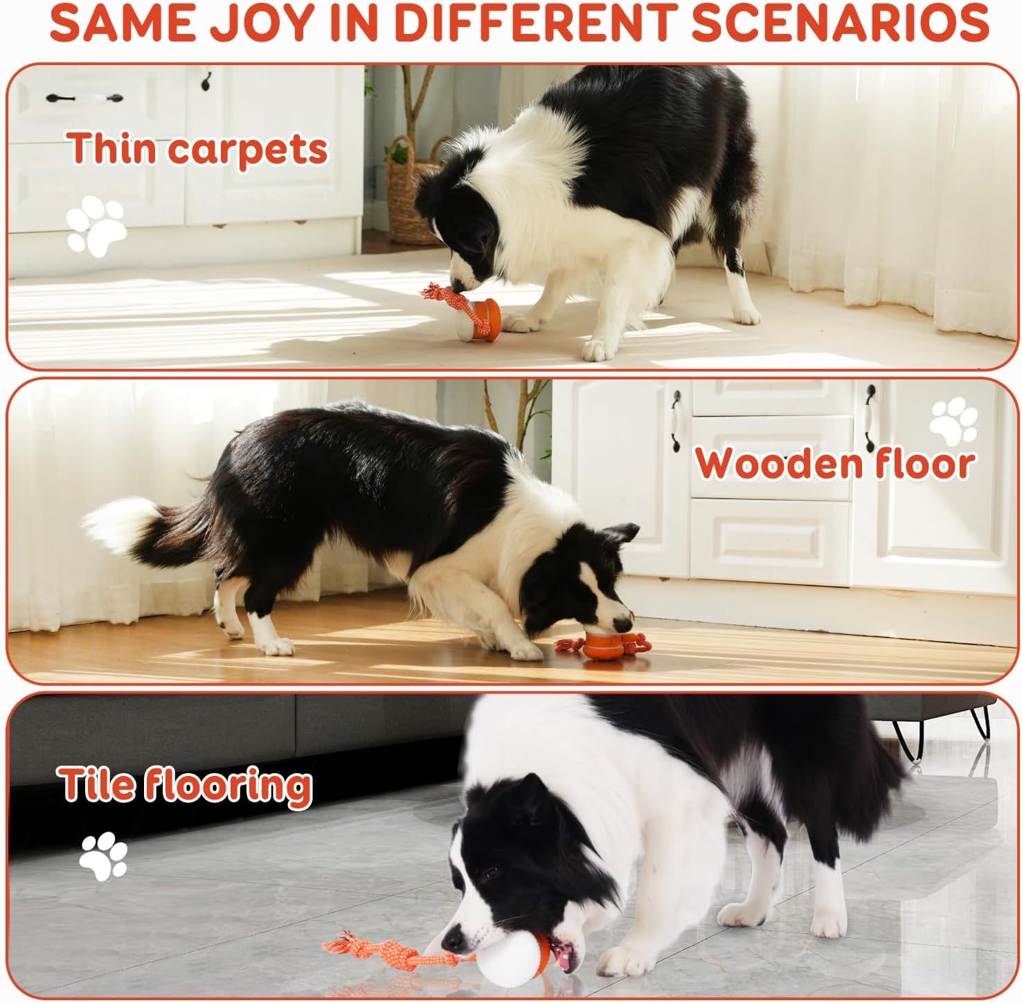Interactive Dog Toy | Smart Rolling Ball for Active Pets TARHUS
