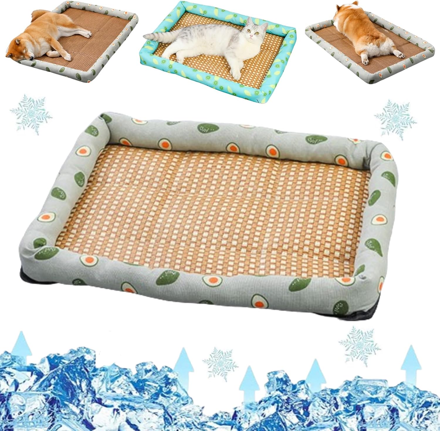 Breathable Rattan Cooling Pet Bed - TARHUS