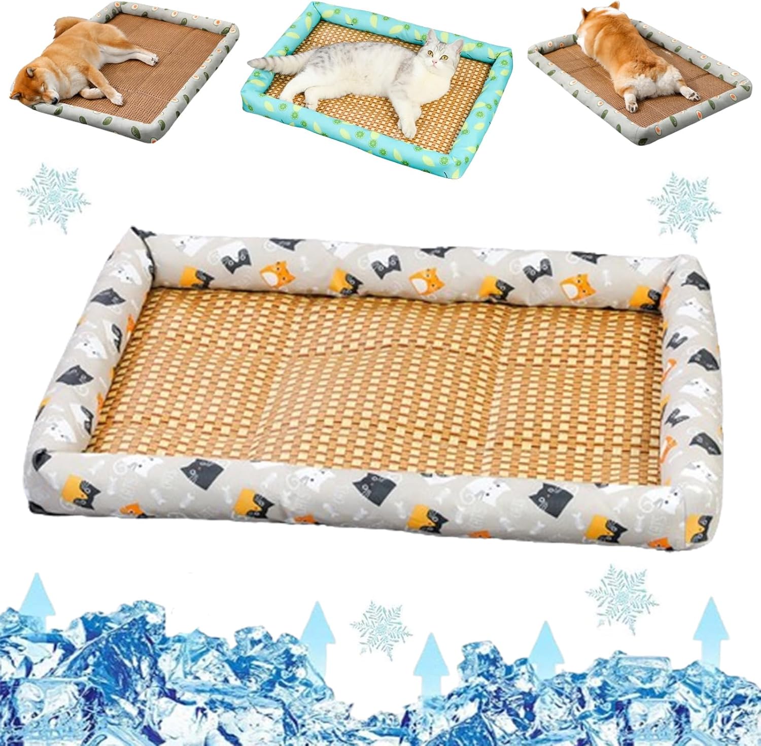 Breathable Rattan Cooling Pet Bed - TARHUS