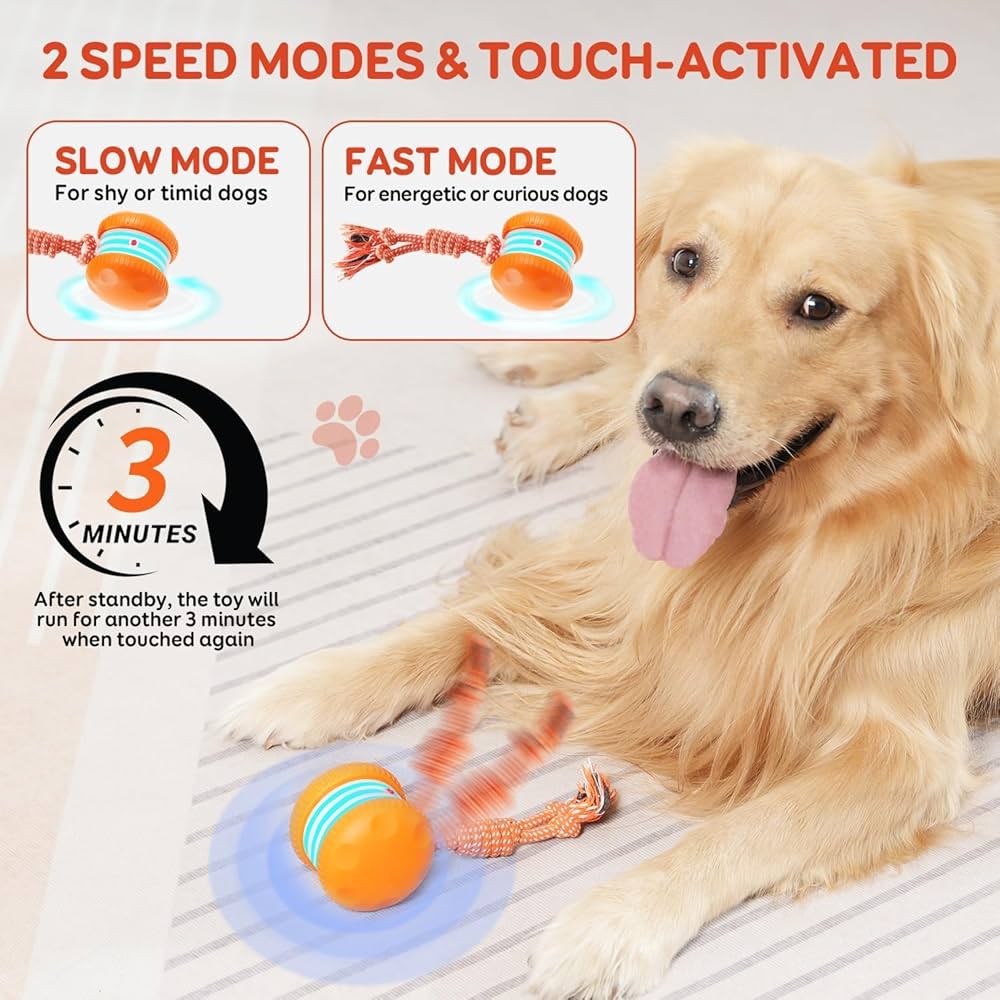 Interactive Dog Toy | Smart Rolling Ball for Active Pets TARHUS