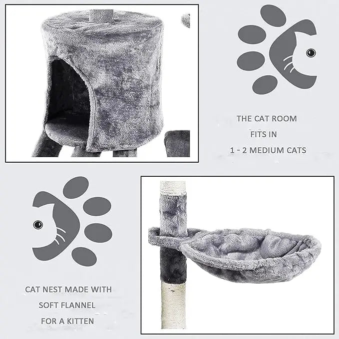 Elite Cat Tower - Scratching Post & Climbing Tree - TARHUS