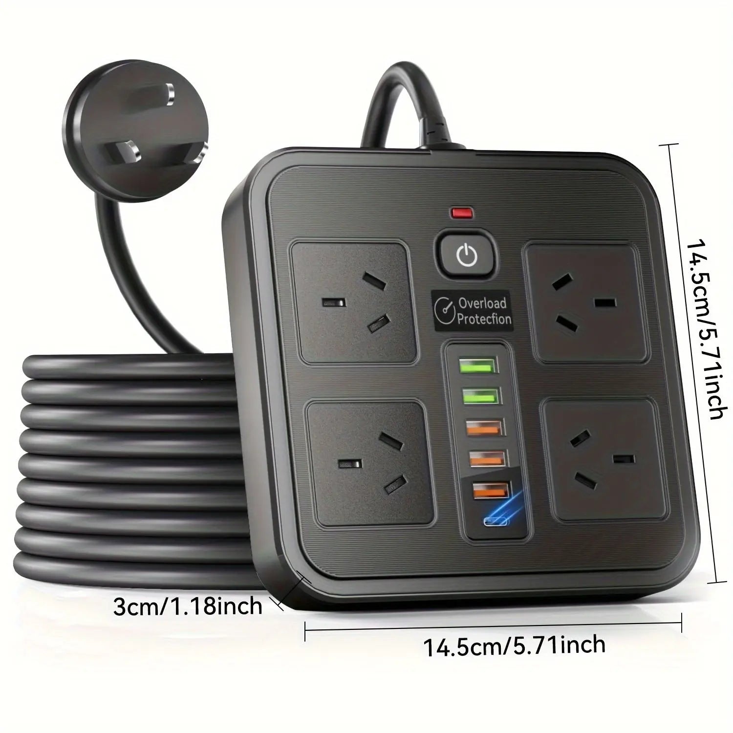 Powerboard - 10-in-1 Power Strip - TARHUS