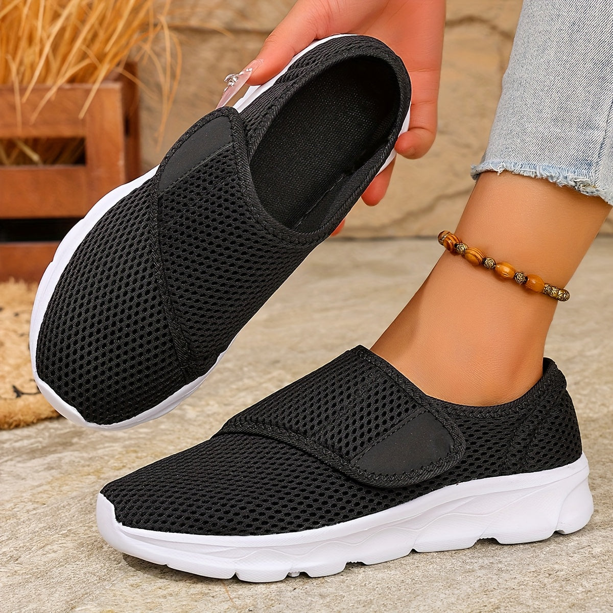 Orthopedic Walking Sneakers for Swollen & Wide Feet | Adjustable Soft Sole Shoes for Women - TARHUS