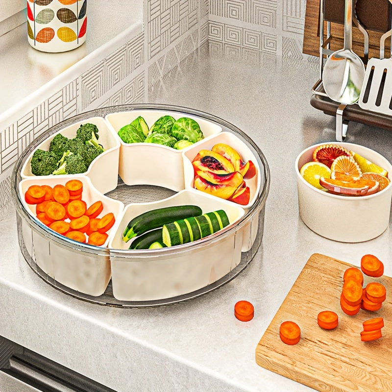 Rotating Snack Tray with Lid – Perfect for Parties & Holidays | SnackSpin TARHUS Kitchen