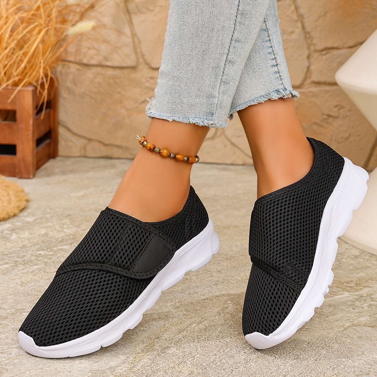 Orthopedic Walking Sneakers for Swollen & Wide Feet | Adjustable Soft Sole Shoes for Women - TARHUS
