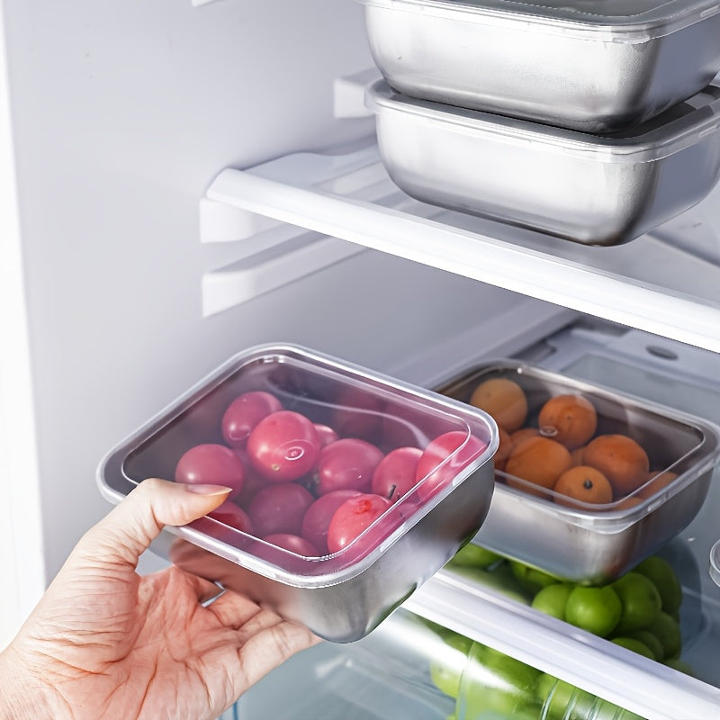 10-Piece Stainless Steel Food Storage Container Set - TARHUS