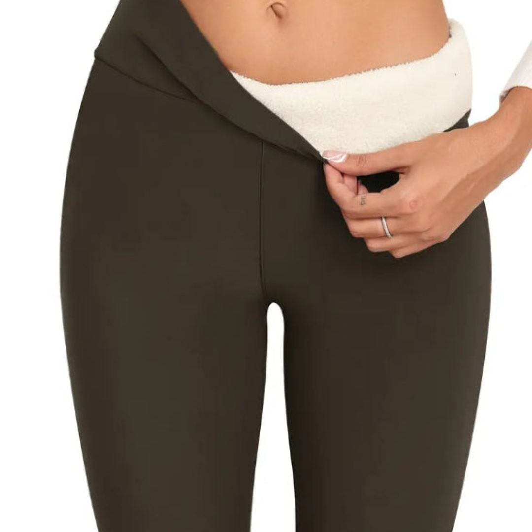 Premium Fleece Lined Leggings – High-Waisted Thermal Winter Leggings for Women | Warm, Soft & Stretchy - TARHUS